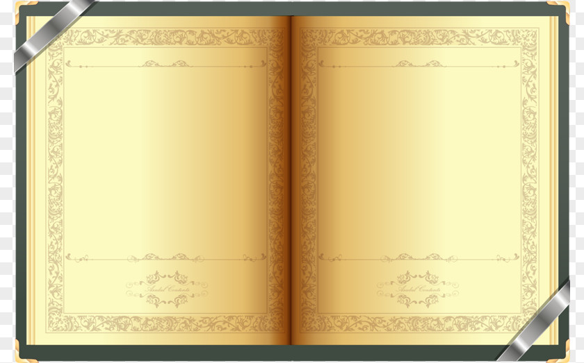 Yellow Book Used Paper PNG