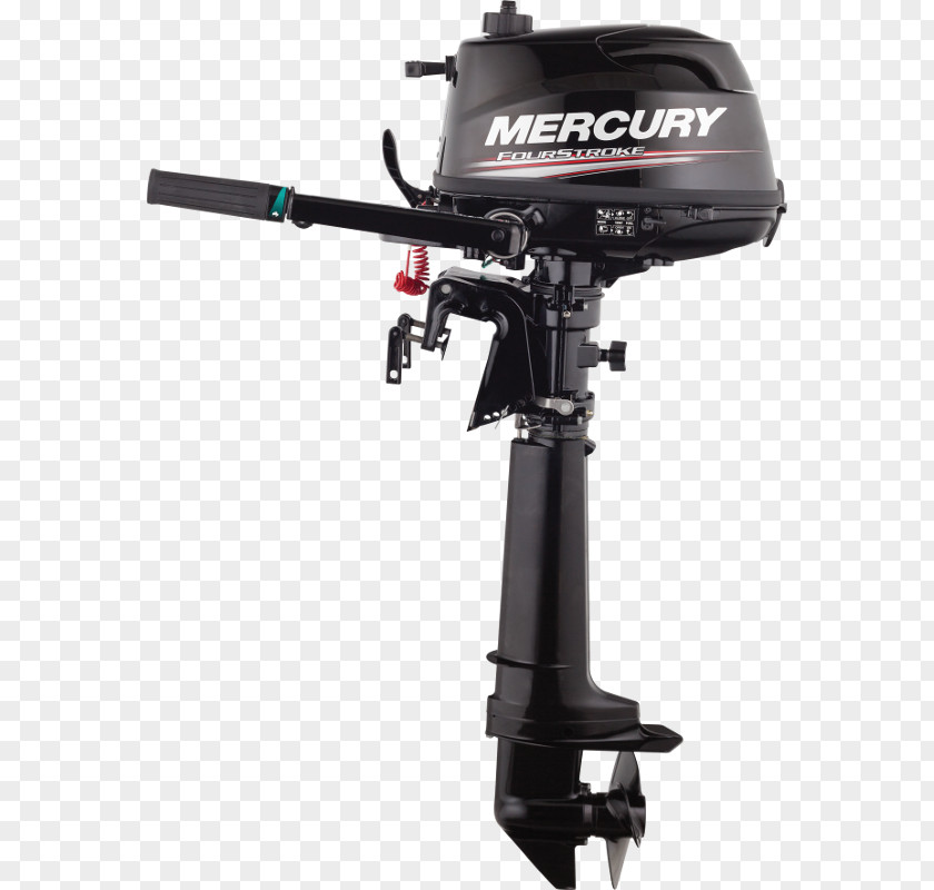 Watercolor Sailing Boat Outboard Motor Four-stroke Engine Mercury Marine PNG