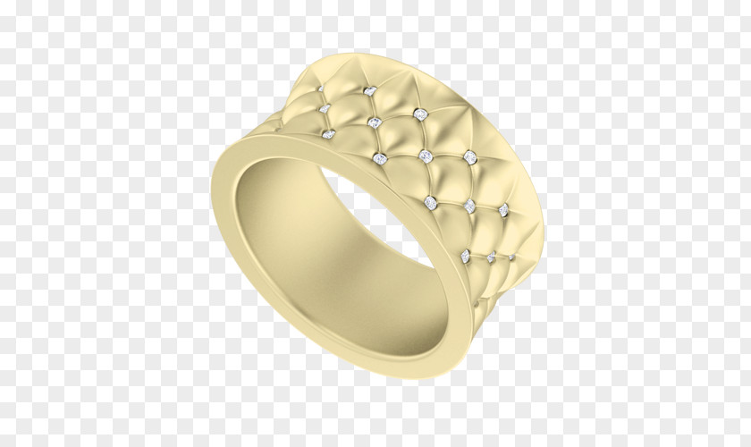 Yellow Raindrops Wedding Ring Silver Gold PNG