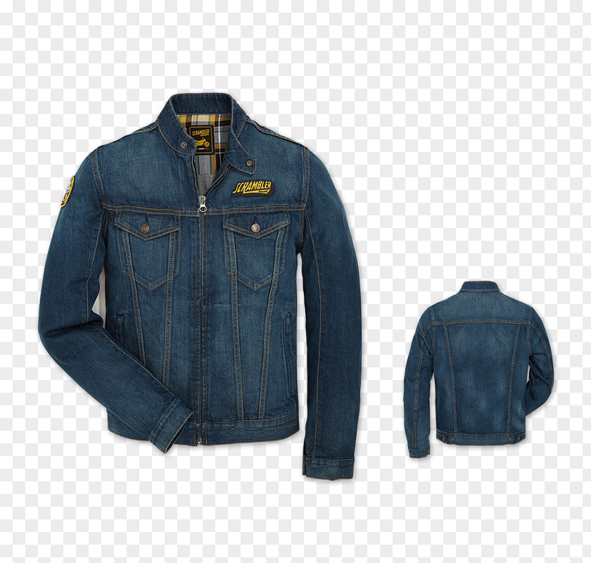 Jacket Leather Ducati Scrambler Denim Jeans PNG