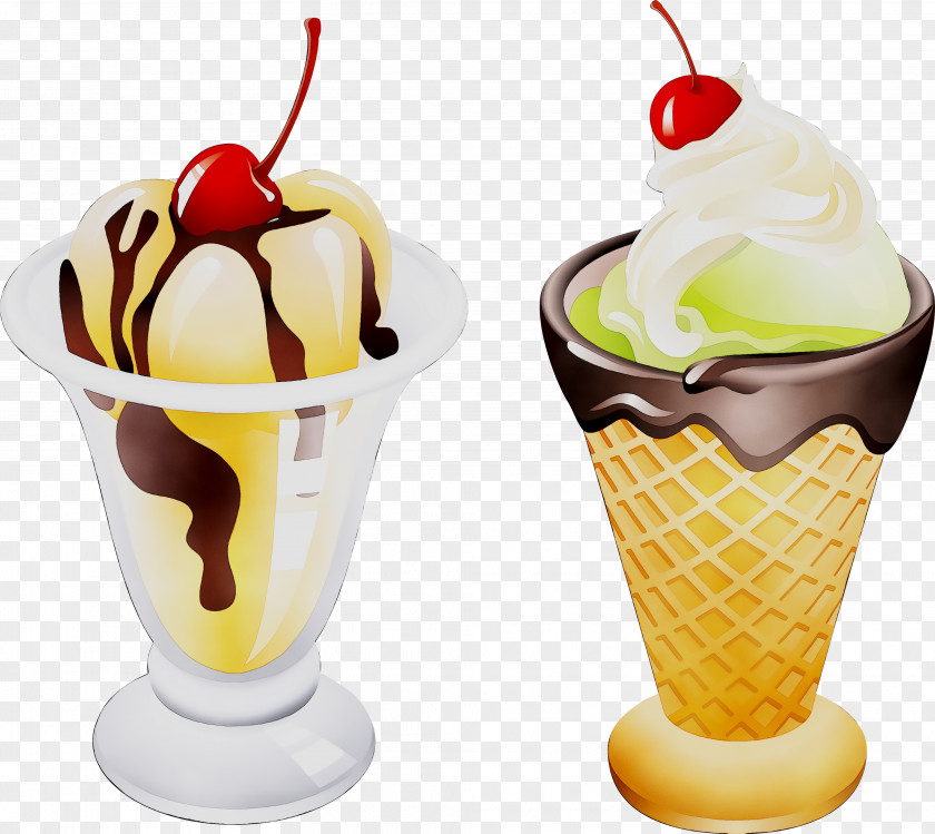 Sundae Gelato Ice Cream Cones Flavor PNG