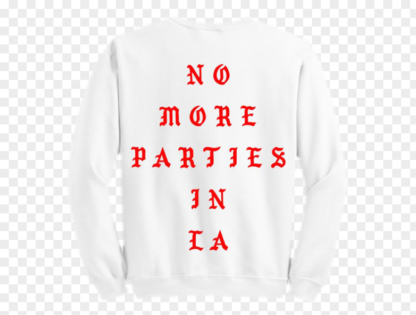 T-shirt Hoodie No More Parties In LA The Life Of Pablo Crew Neck PNG