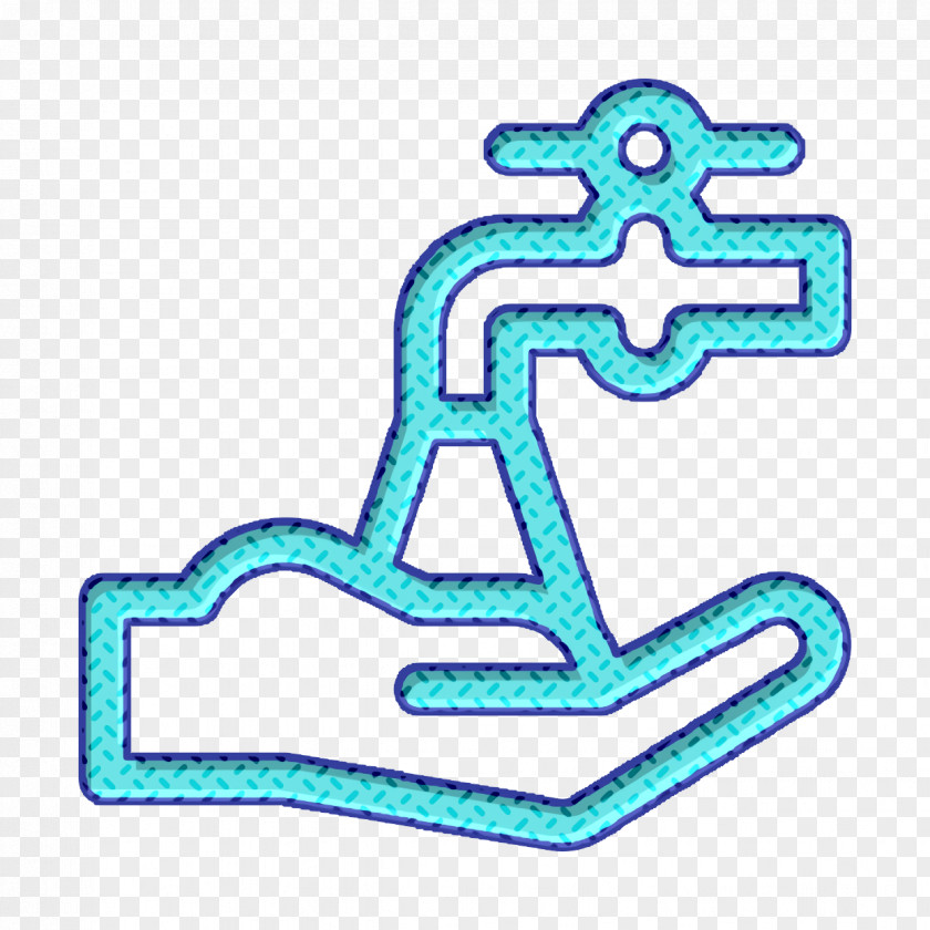 Washing Hand Icon Water Hygiene Routine PNG