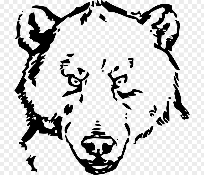 Bear American Black Polar Drawing Clip Art PNG