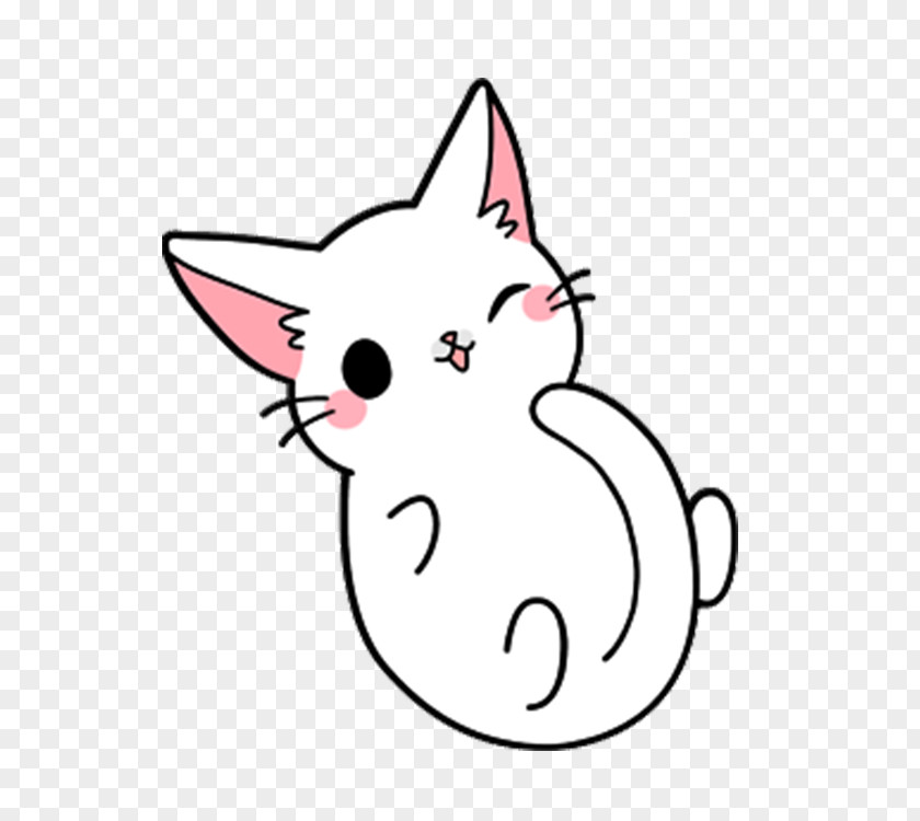 Cute Cat Sit Yang Kitten Drawing PNG