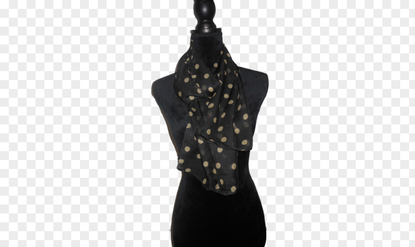 GOLD DOTS Scarf Neck Stole Pattern PNG