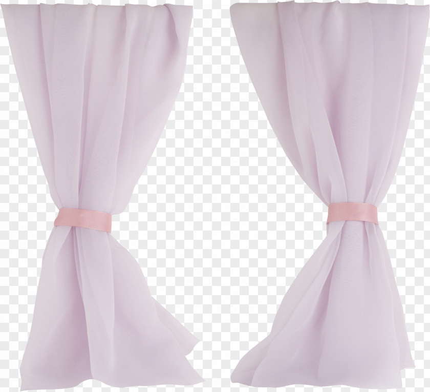 Ribbon Window Curtain Rod Drapery PNG