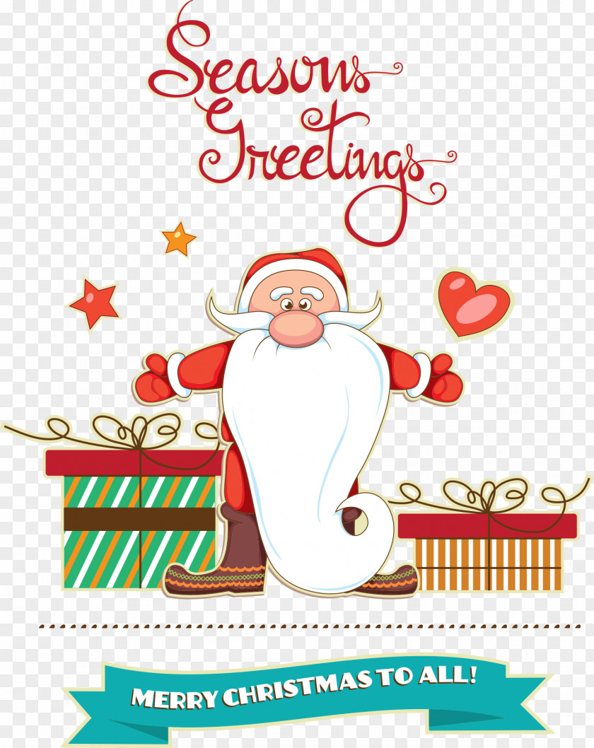 Santa Claus With Gift Cartoon Pictures Christmas Ornament Illustration PNG
