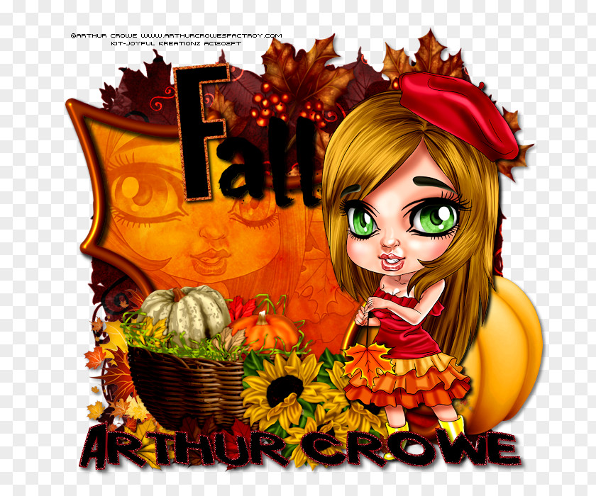 Autumn Promotion Cartoon Desktop Wallpaper Flower Character PNG