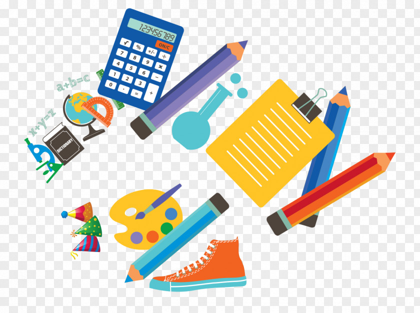 Cartoon Learning Tools Student School Drawing Tool PNG