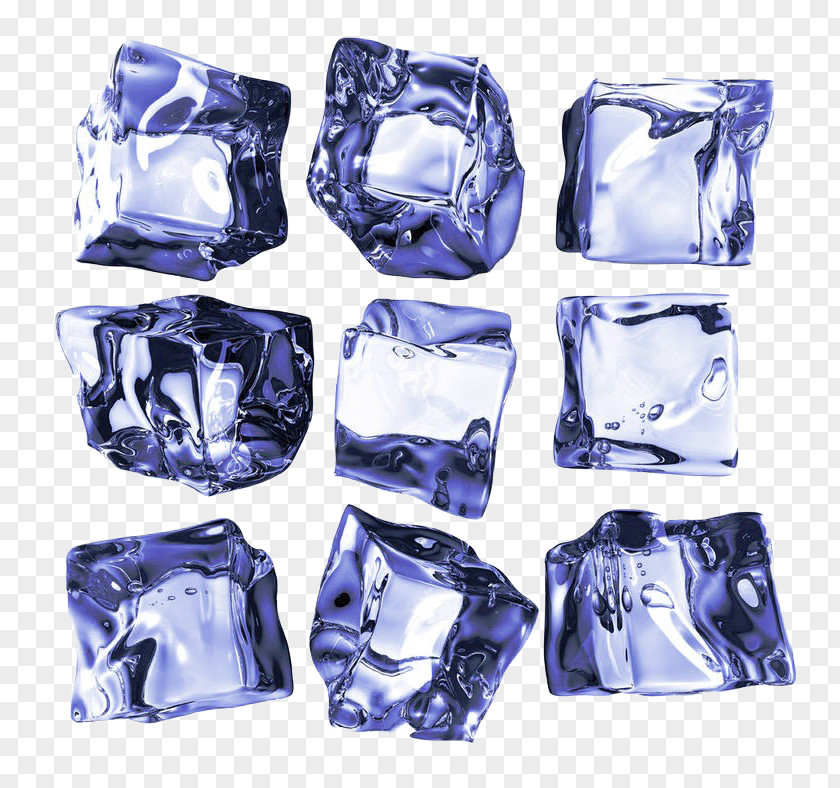 Free Ice Blue Buckle Clip Cube Stock Photography Illustration PNG