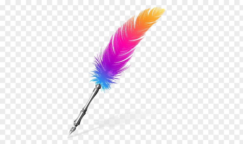 Pen Quill Paper Feather Ink PNG