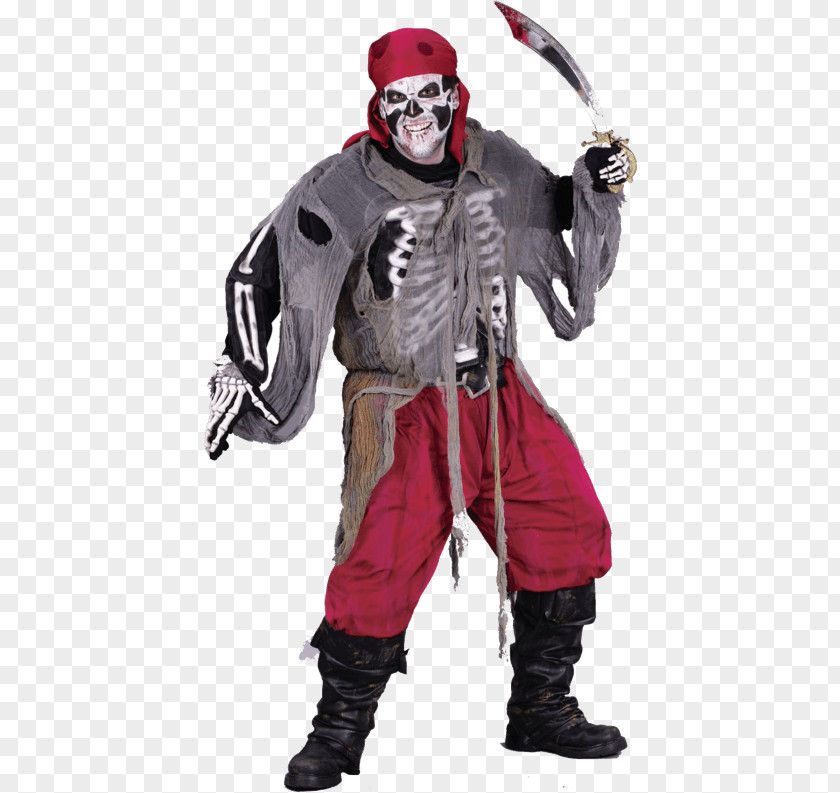 Skeleton Hands Costume Halloween Pirate Clothing Dress PNG