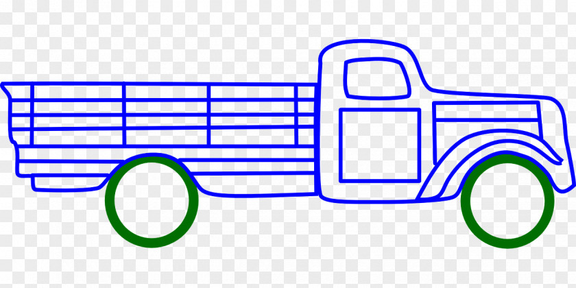 Transport Truck Line Art Clip PNG