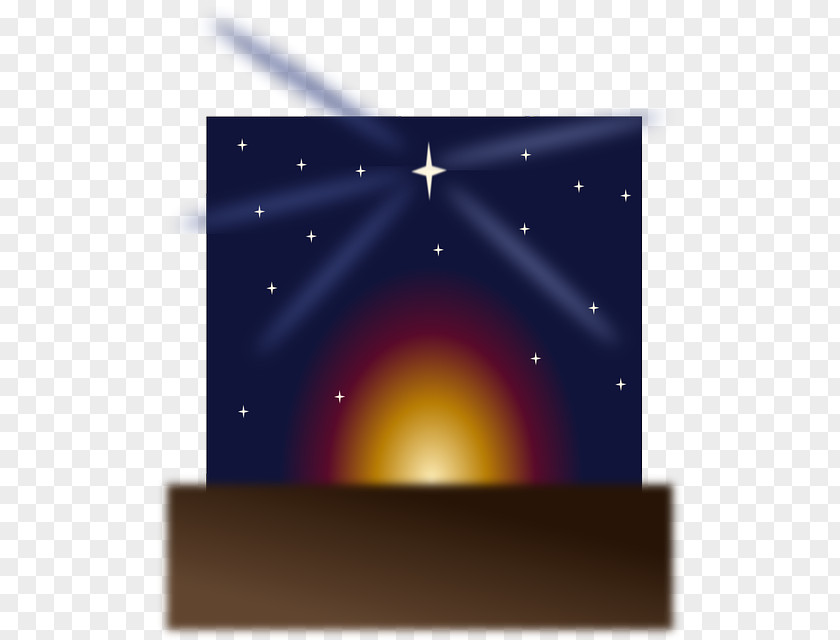 Sunrise Christmas Star Of Bethlehem Night PNG