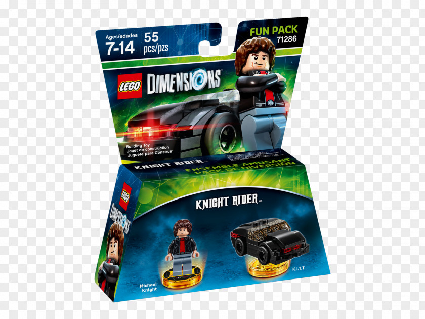 The Lego Movie Dimensions Michael Knight Batman K.I.T.T. Rider PNG