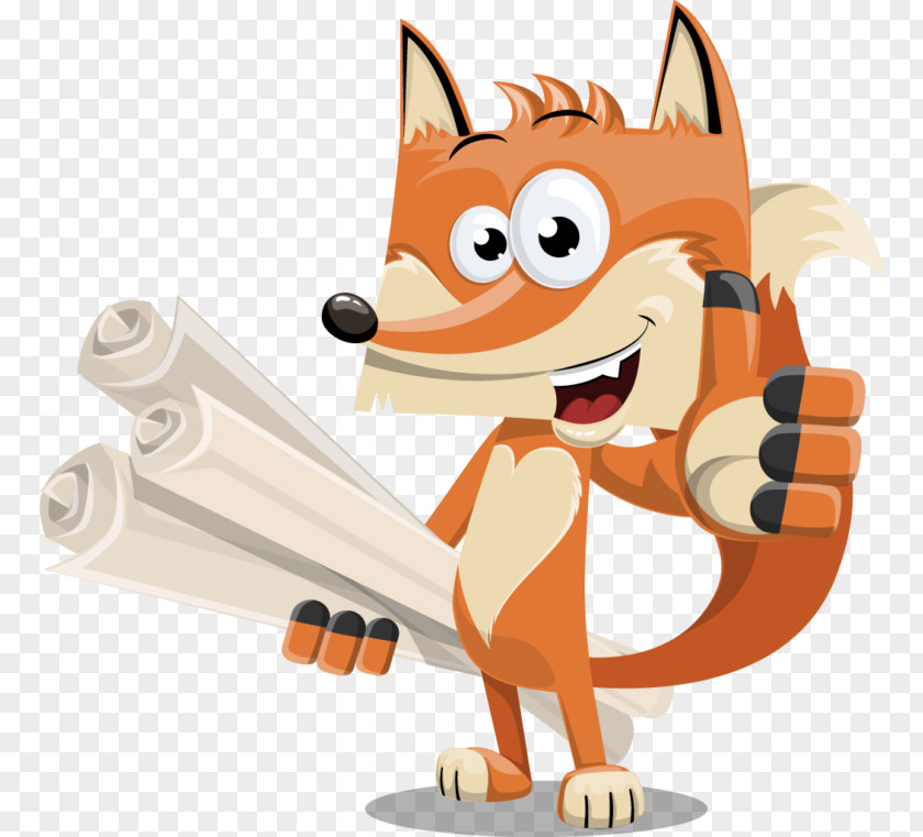 Fox Cartoon Drawing Clip Art PNG