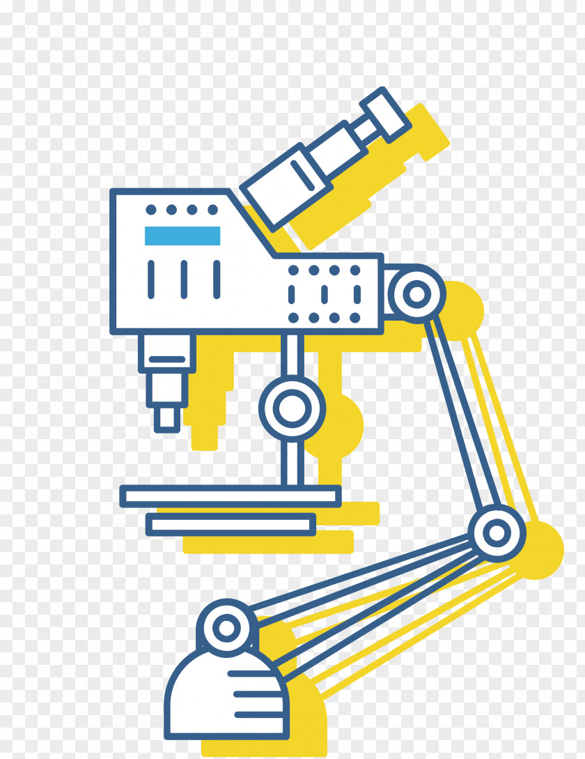 Hand-painted Microscope Graphic Design PNG