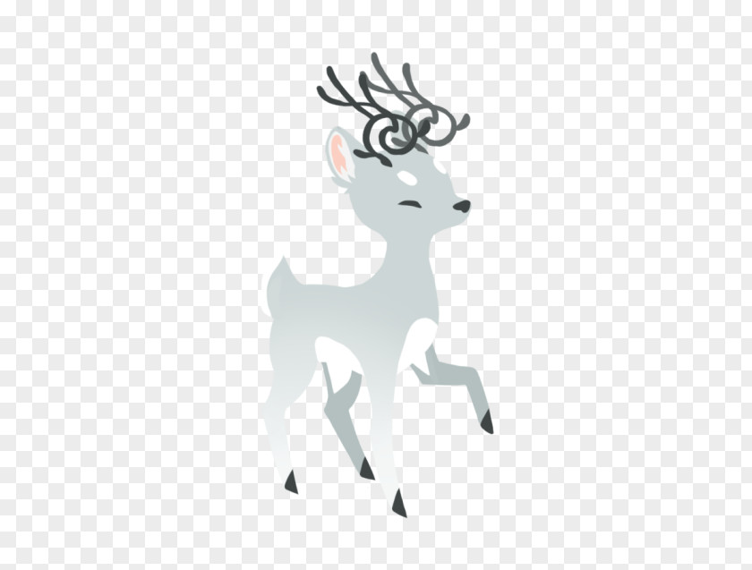 Juvia Reindeer Horse Antler Character Clip Art PNG