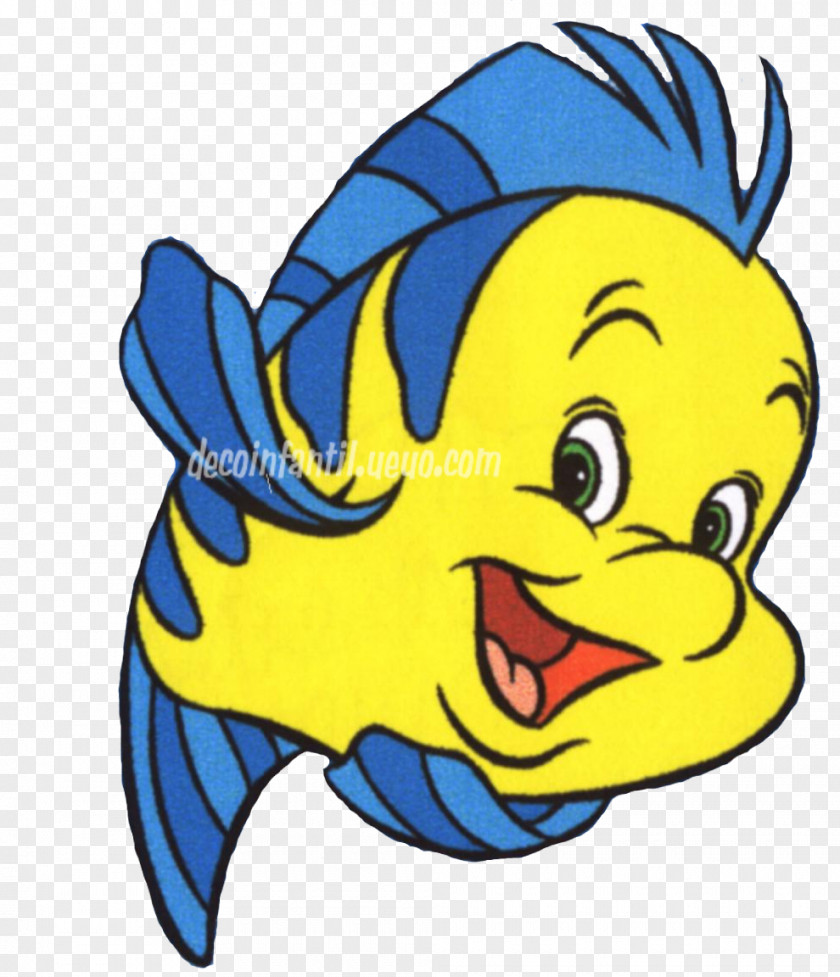 Mermaid Flounder Ariel The Walt Disney Company Sticker PNG