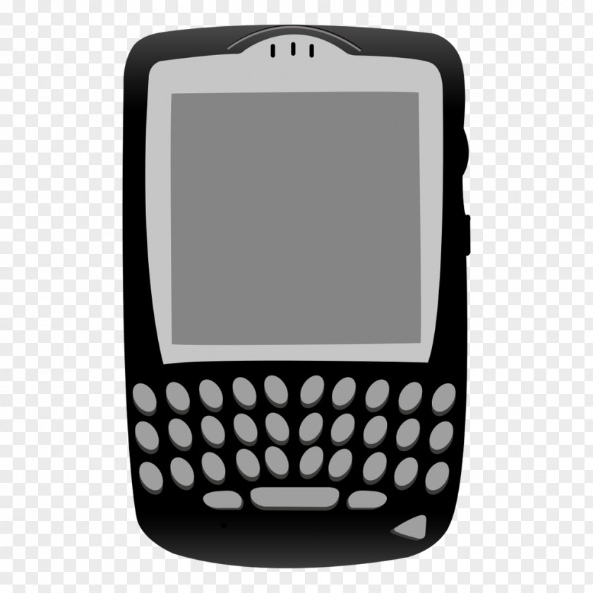 Vector Black Full Keyboard Phone BlackBerry Storm 2 Tour Torch 9800 Pearl PNG