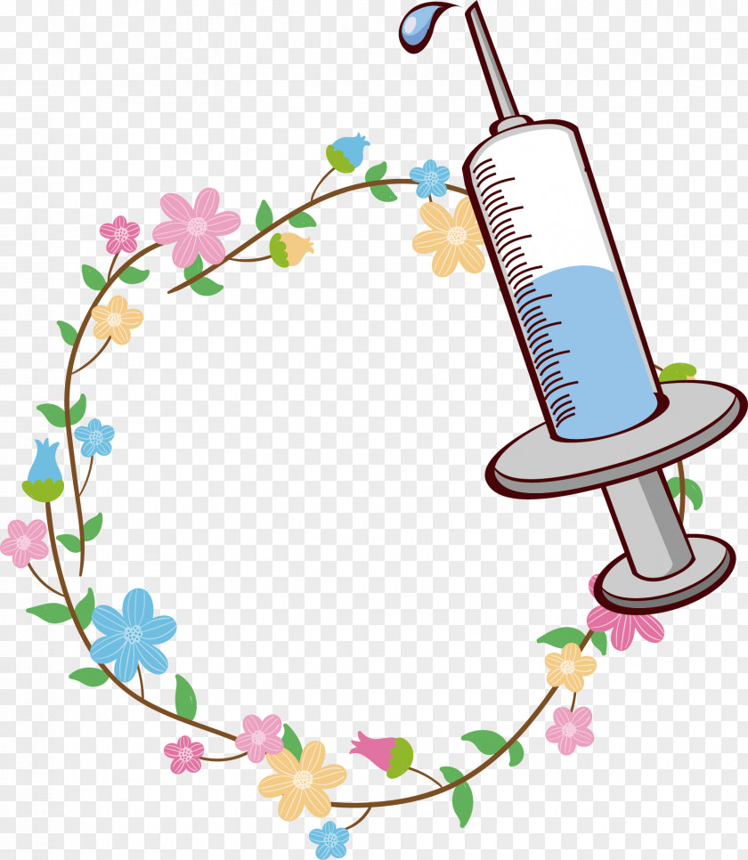 Cartoon Syringe Nurse Fancy Ring Mothers Day Gift Beauty Illustration PNG