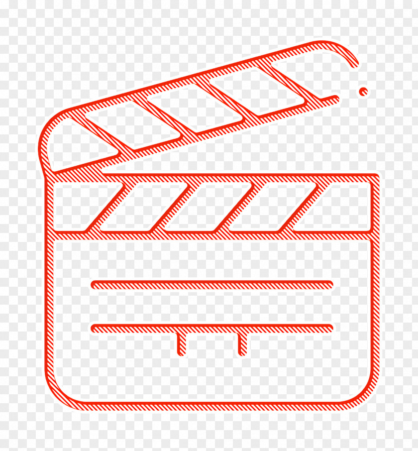 Film Industry Icon Action Clapperboard PNG