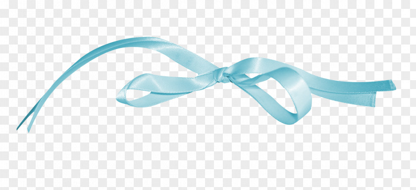 Gift With Bow Ribbon Blue Shoelace Knot PNG