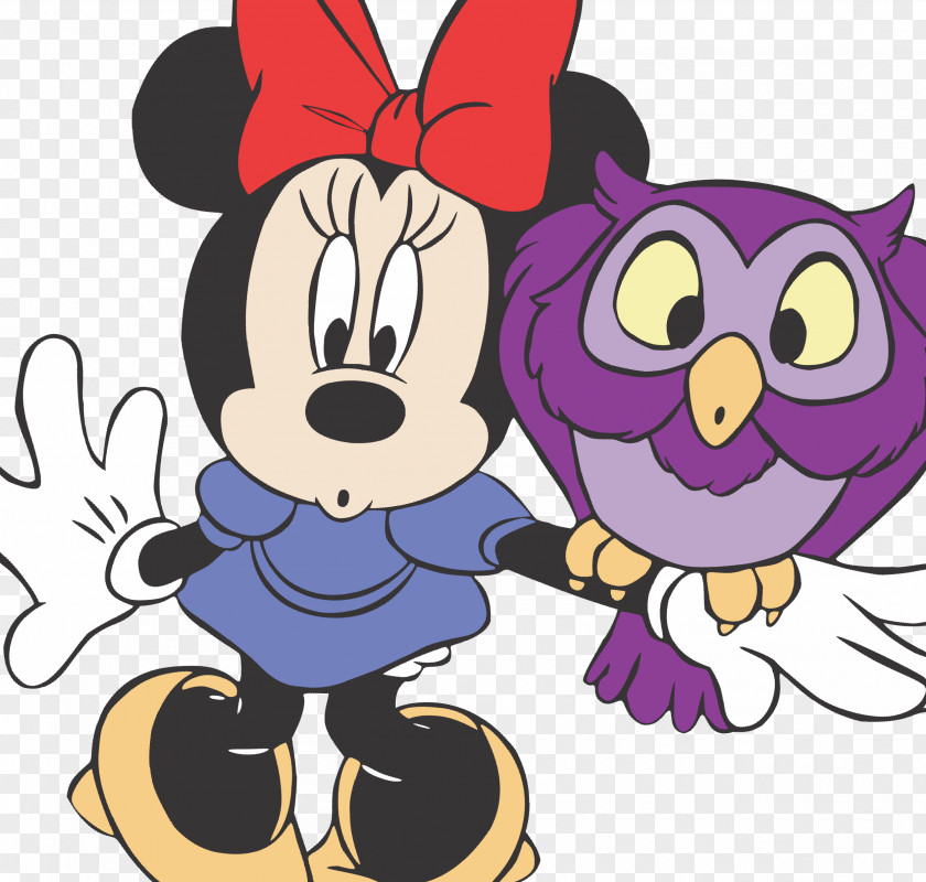 Minnie Mouse Bird Vertebrate Cartoon Clip Art PNG