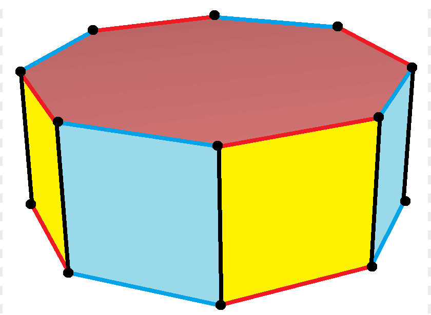 Octagonal Prism Dodecagonal PNG