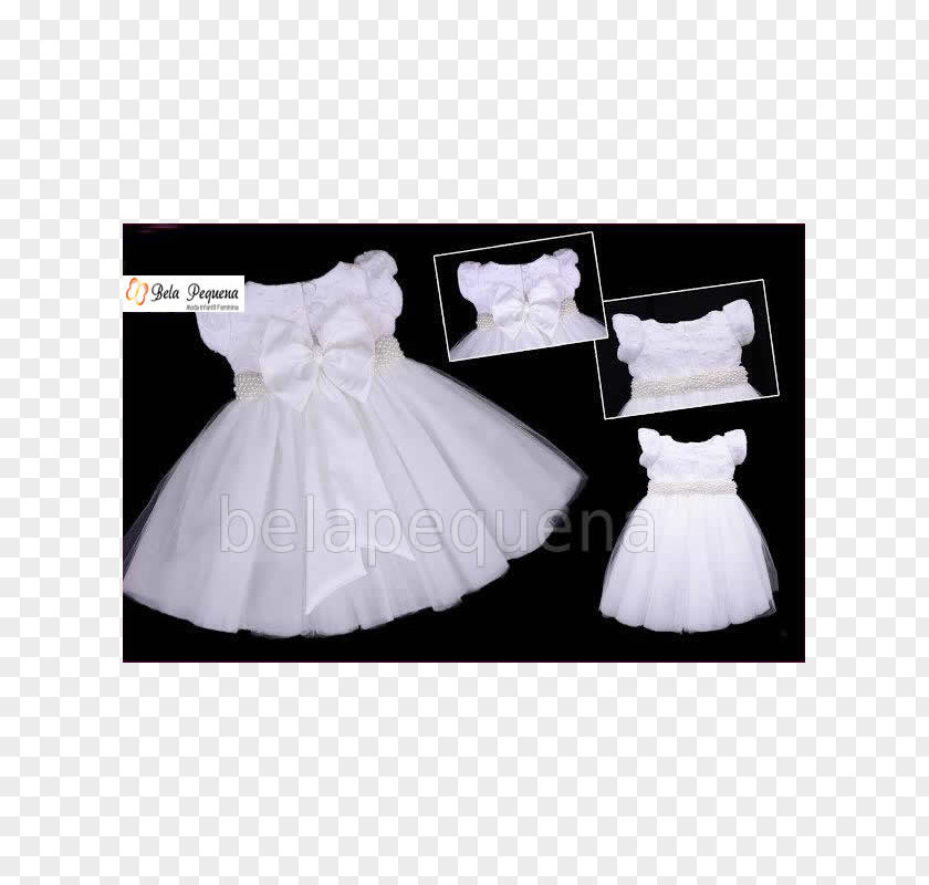 Dress Wedding Baptism Satin Child PNG