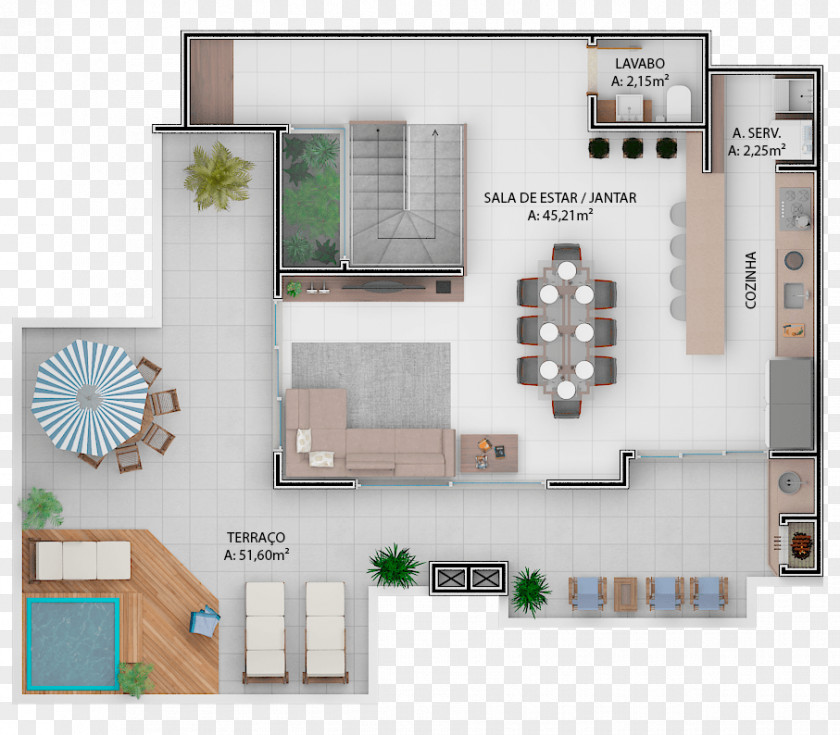 Gaivotas Garden Beach GAIVOTAS GARDEN BEACH Floor Plan Plant PNG