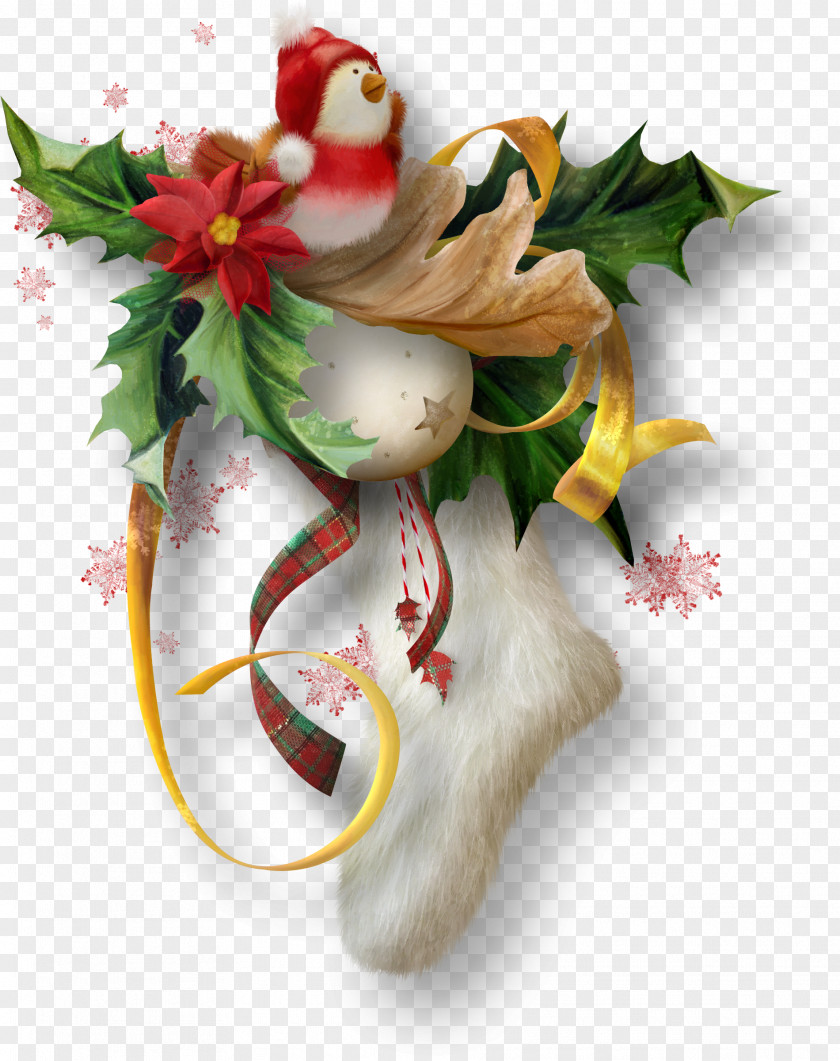 HOLLY Christmas Card Clip Art PNG