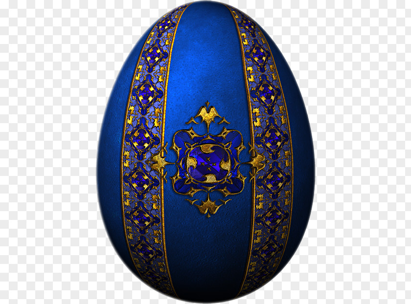 Jajko Cobalt Blue Easter Egg Sphere PNG