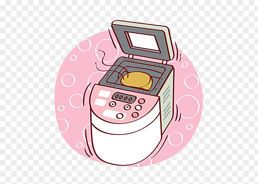 Breadmaker Toast Bread Machine Illustration PNG