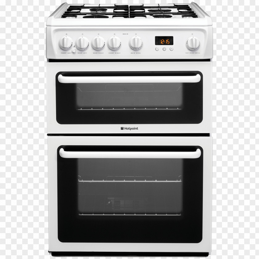 Gas Electric Cooker StoveOven Hotpoint HAG60 PNG