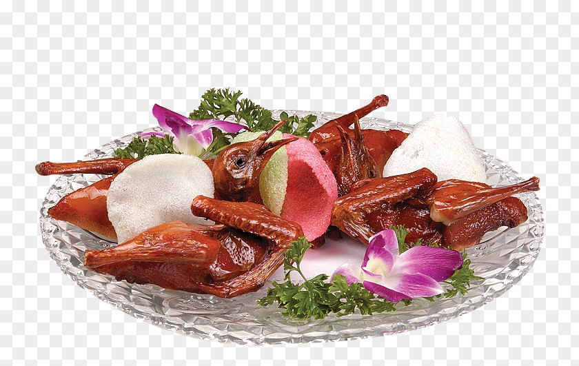 Gold Pigeon Squab Dish PNG