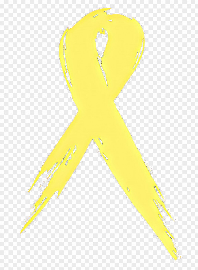 Logo Yellow Cancer Ribbon PNG
