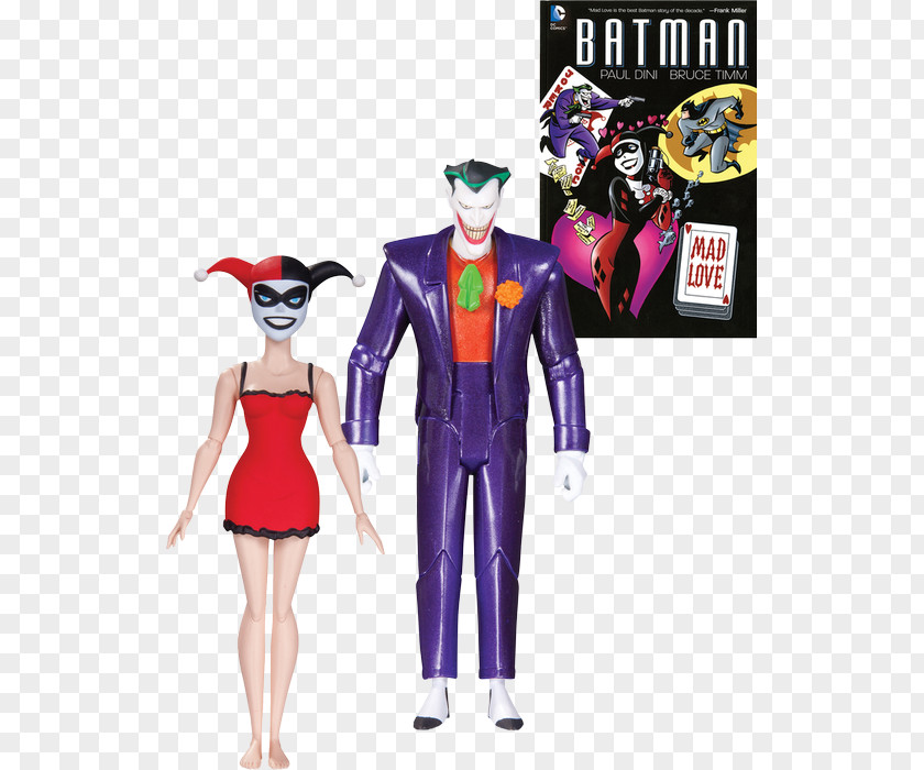 Batman Animated Heroclix Harley Quinn The Adventures: Mad Love Joker Action & Toy Figures PNG
