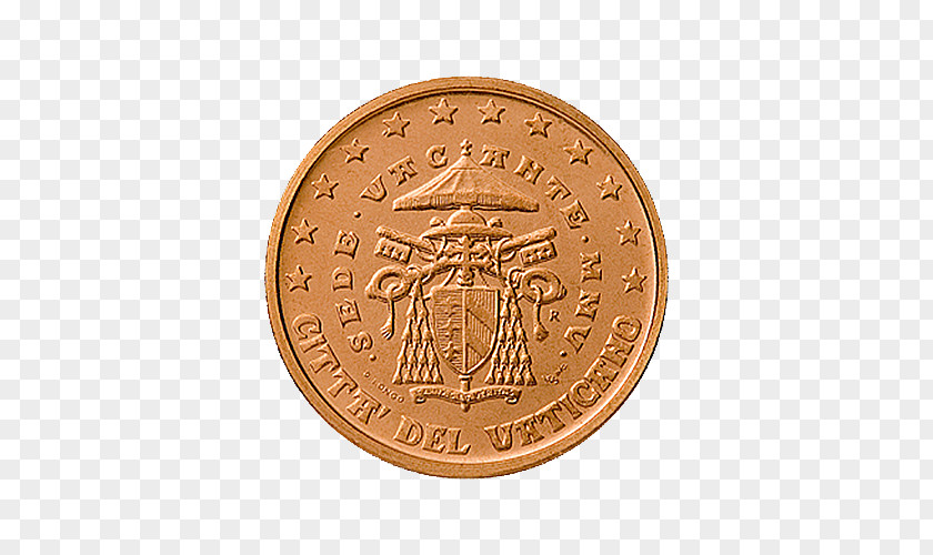 Coin Vatican Euro Coins City European Union PNG