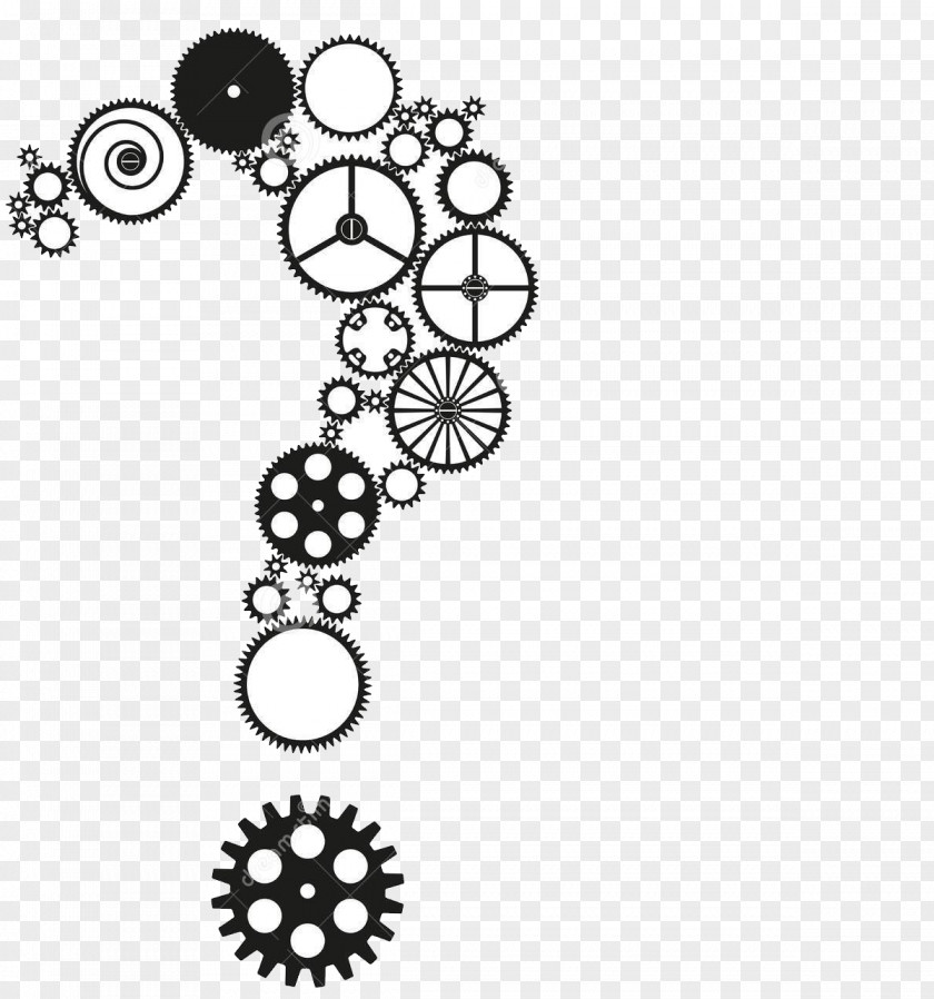 Metal Question Mark Gear PNG