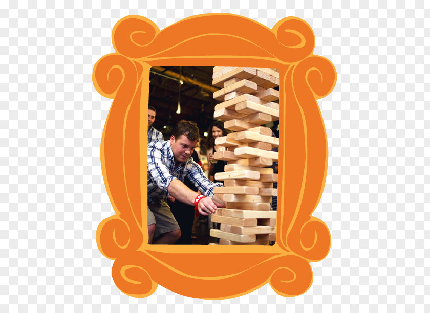 Send Off Jenga Party Game Giant Wood Tumbling Tower Cornhole PNG