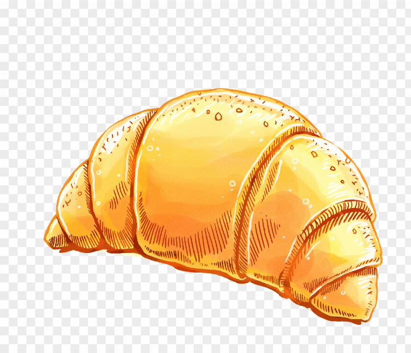 Bread Food Croissant Illustration PNG