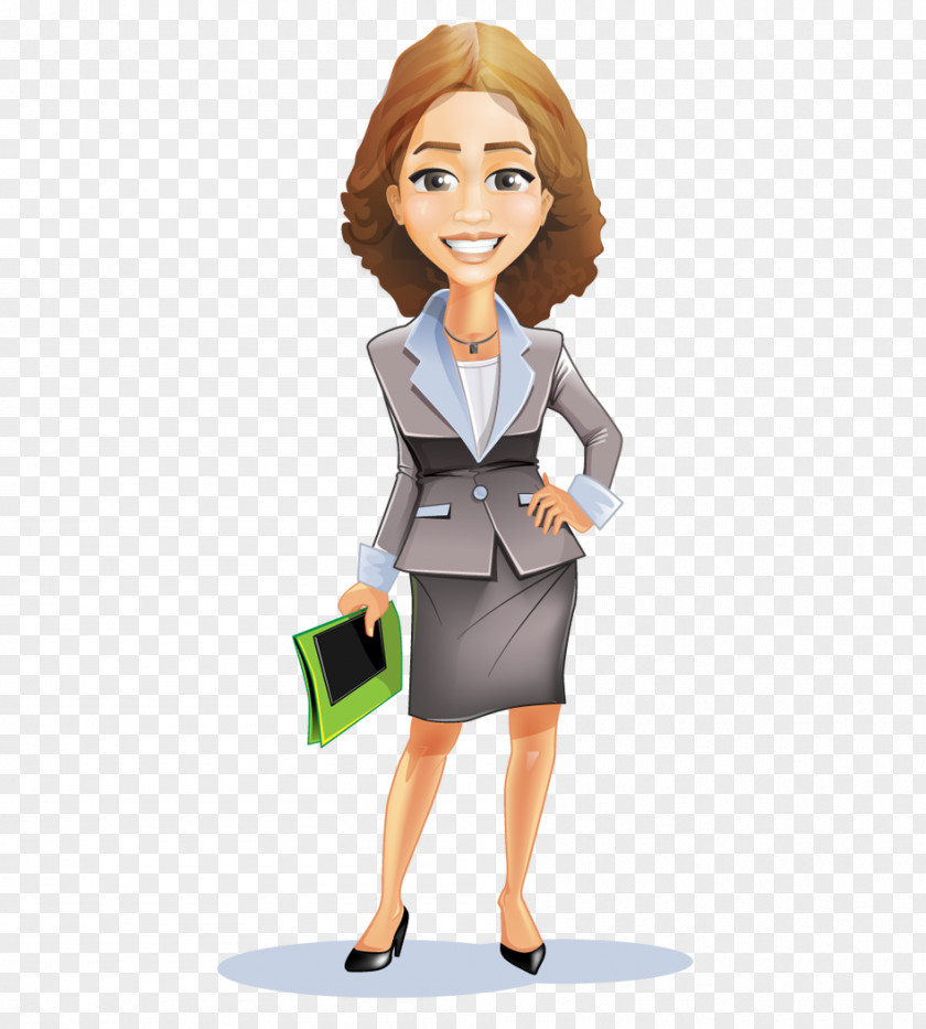 Businesswoman Businessperson Cartoon Clip Art PNG