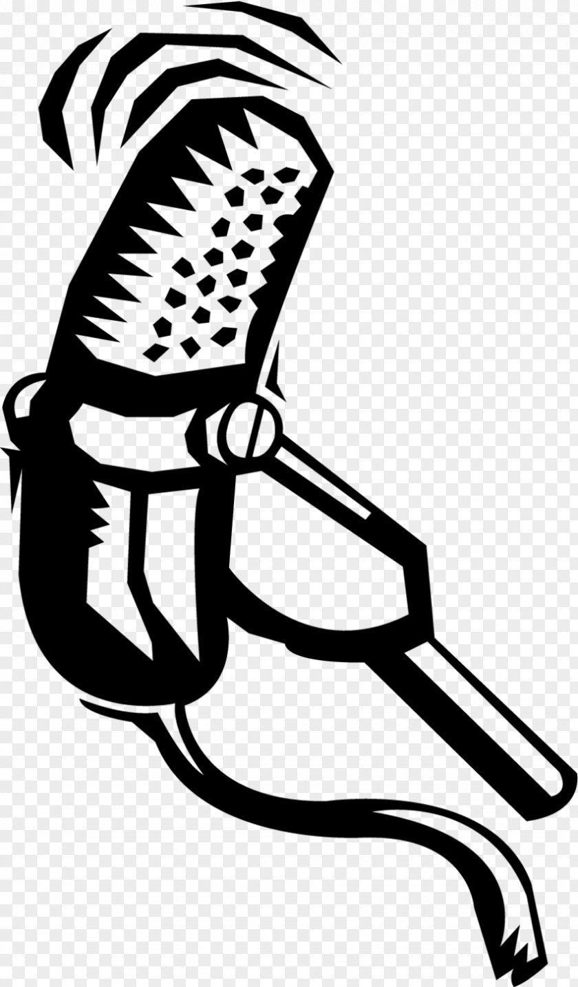 Doo Wop Microphone Line Art Clip PNG