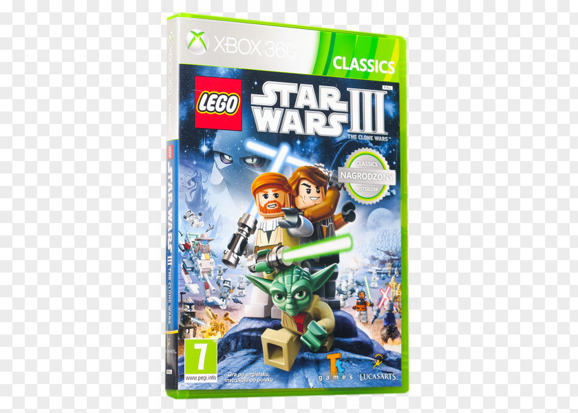 Lego Star Wars III: The Clone Wars: Video Game Complete Saga Xbox 360 II: Original Trilogy PNG