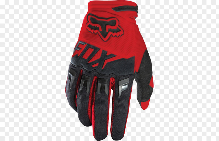 T-shirt Glove Fox Racing Red Clothing PNG