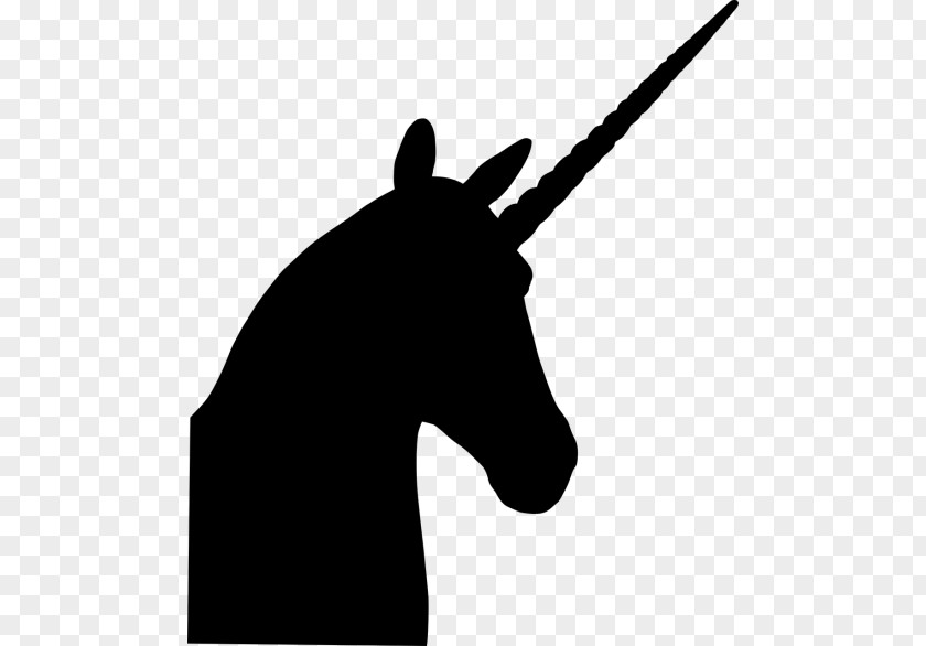 Unicorn Silhouette Drawing Clip Art PNG