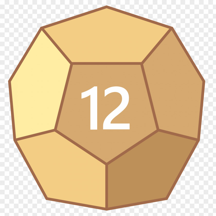 Angle Dodecahedron Pentagon Dice Clip Art PNG