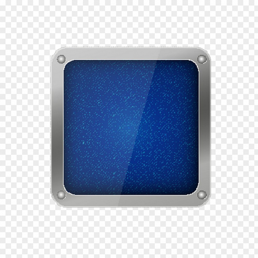 Crystal Android Download Button Background Rectangle Cobalt Blue PNG